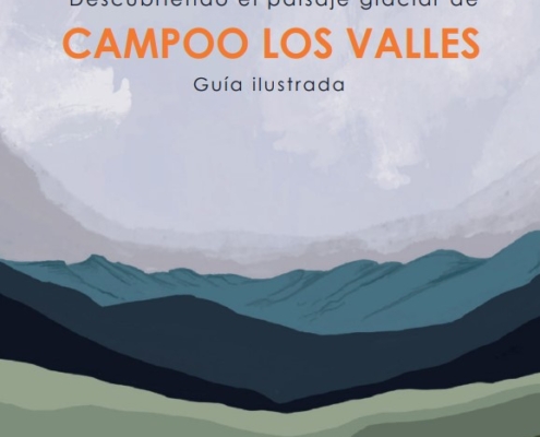 Guía ilustrada "Descubriendo el Paisaje Glaciar de Campoo Los Valles" portada