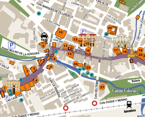 Mapa Turístico del Centro del Reinosa