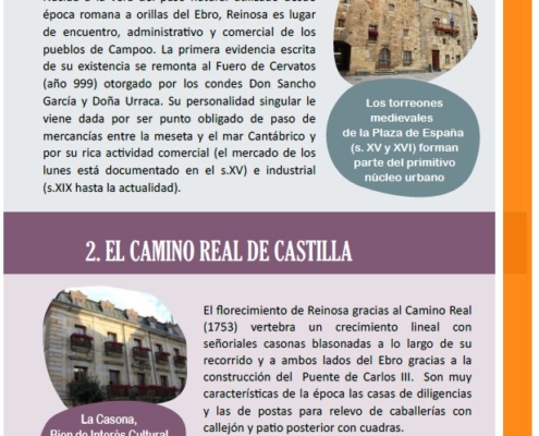 Diseño Mapa Turístico historia de Reinosa Historia de la ciudad en mapa Turístico historia de Reinosa